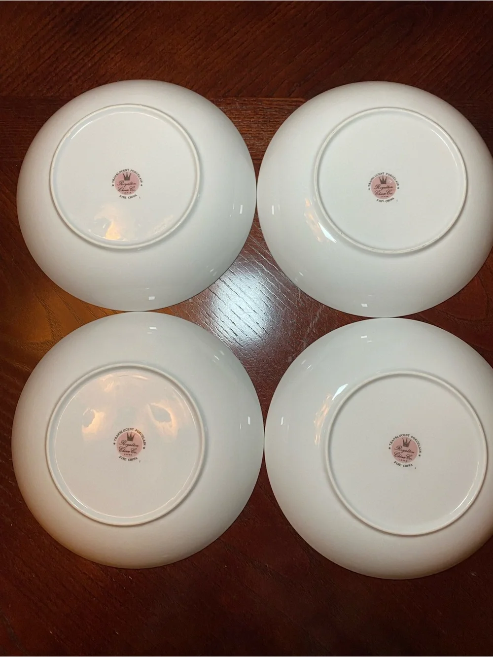 Royalton China Co Translucent Porcelain Fine China Bowls Gold Rim - Elegant Home